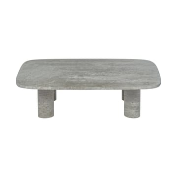 Mesa de centro Volos L, 100x70 cm - Travertino Plata - blomus