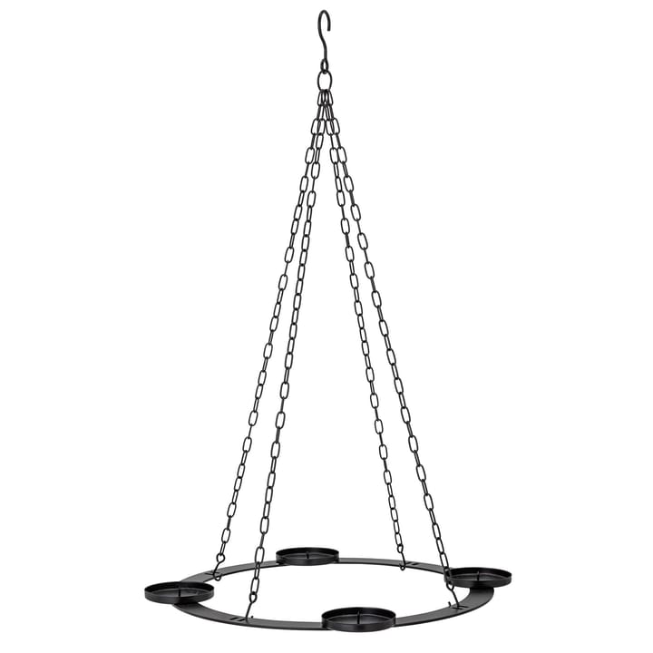 Candelabro de adviento Jutta velas gruesas Ø40 cm, negro Bloomingville