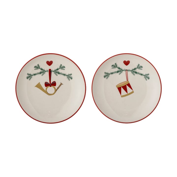 Platos Yule Ø16 cm, 2-pack - Blanco - Bloomingville