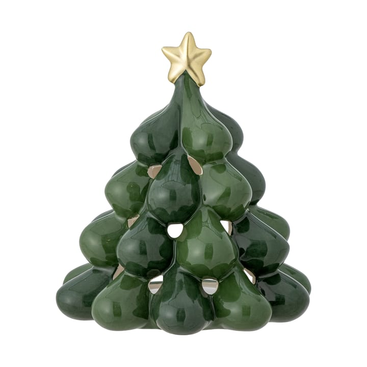 Portavelas Elof árbol de Navidad 13,5 cm - Verde - Bloomingville