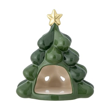 Portavelas Elof árbol de Navidad 13,5 cm - Verde - Bloomingville