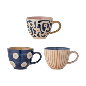 Taza Eviaya 29 cl 3 piezas - Azul-multi - Bloomingville