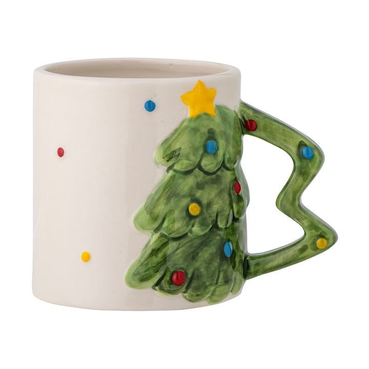 Taza Ginnie 29 cl - Blanco-verde - Bloomingville