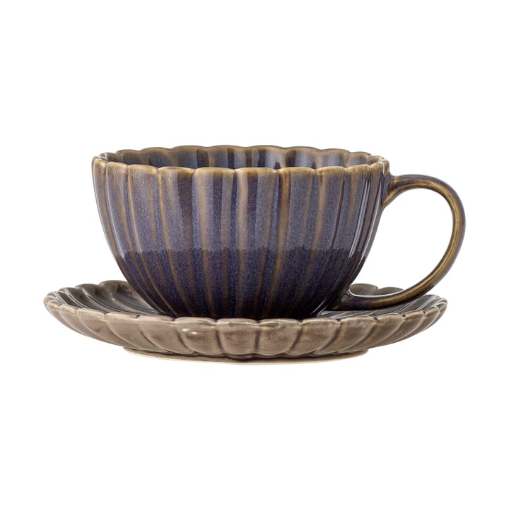 Taza Latina 22 cl con plato - Purple - Bloomingville