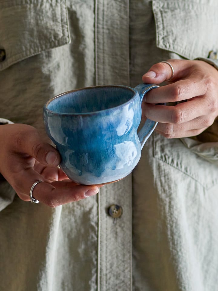 Taza Nara 35 cl, Azul Bloomingville