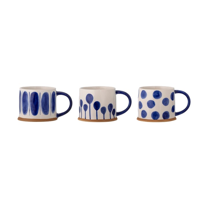 Tazas Linora 45 cl, 3-pack - Azul - Bloomingville