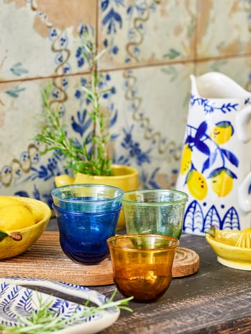 Vaso Karu 28 cl 4 piezas - Azul-amarillo-verde-azul claro - Bloomingville