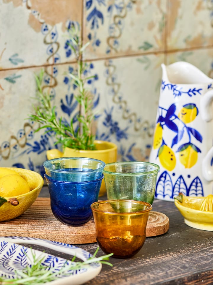 Vaso Karu 28 cl 4 piezas, Azul-amarillo-verde-azul claro Bloomingville