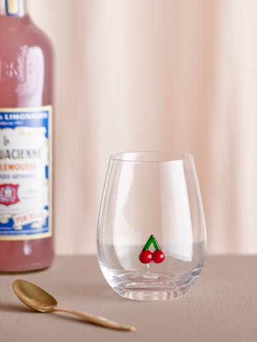 Vaso Misa 56 cl - Clear-cherry - Bloomingville