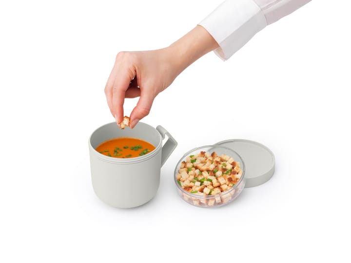 Taza de sopa Make & Take 0,6 L, gris claro Brabantia