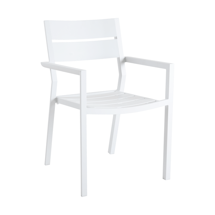 Silla con reposabrazos Delia - Blanco - Brafab