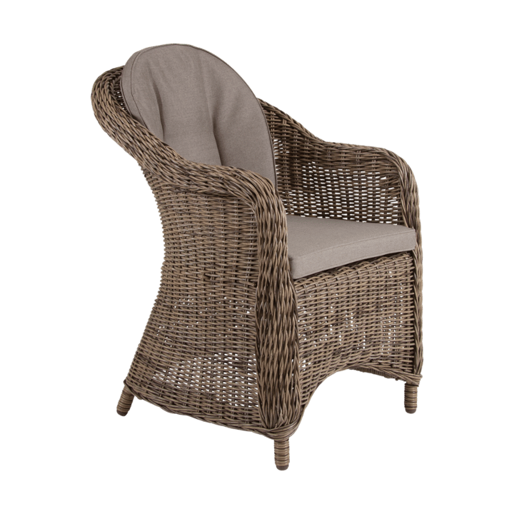 Sillón Eads con cojín de asiento, Natural-beige Brafab