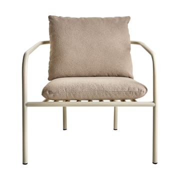 Sillón lounge Bendt - Teddy beige-pearl white - Brafab