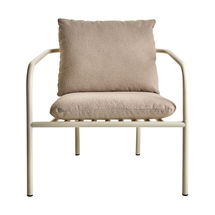 Sillón lounge Bendt, Teddy beige-pearl white Brafab