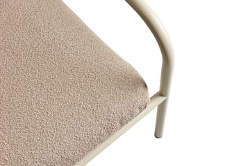 Sillón lounge Bendt - Teddy beige-pearl white - Brafab