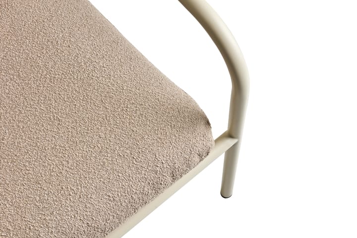 Sillón lounge Bendt, Teddy beige-pearl white Brafab