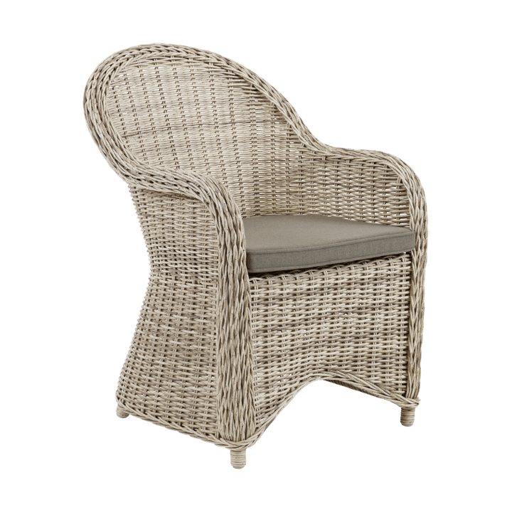 Sillón Paulina con cojín de asiento - Beige-beige - Brafab