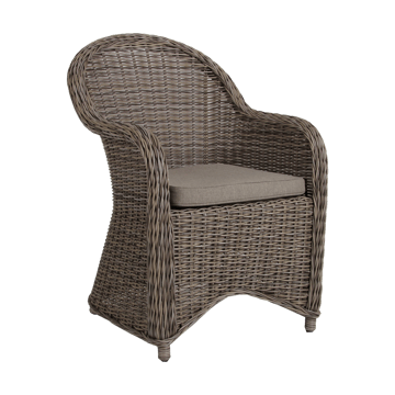 Sillón Paulina con cojín de asiento - Rústico-beige - Brafab