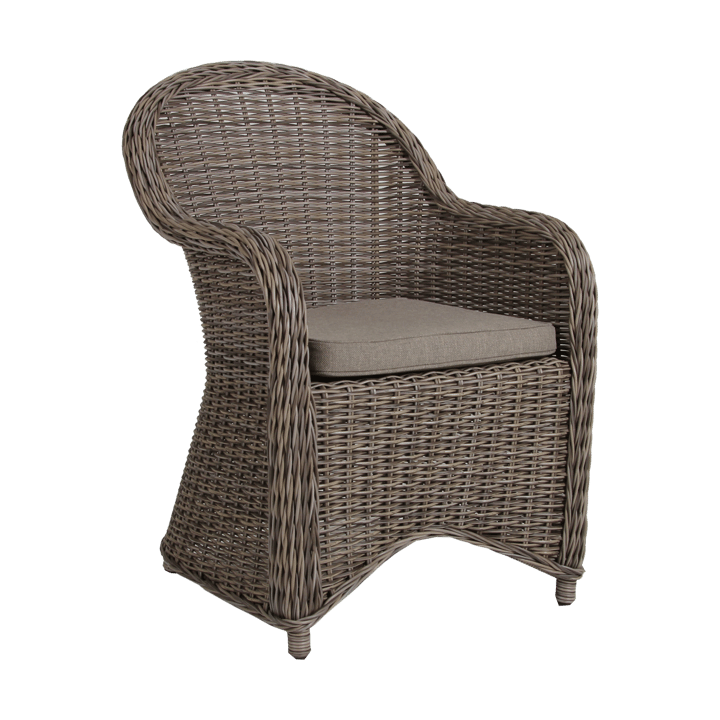 Sillón Paulina con cojín de asiento, Rústico-beige Brafab