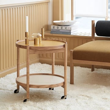 Carrito Bølling Tray Table model 50 - Chapa de nogal, estructura de nogal aceitado - Brdr. Krüger