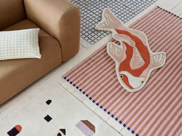 Alfombra Koi 97x130 cm - Pumkin orange - Broste Copenhagen