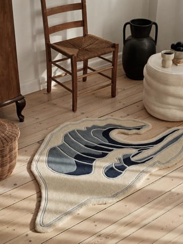 Alfombra Wave - Blue, 85x160 cm - Broste Copenhagen