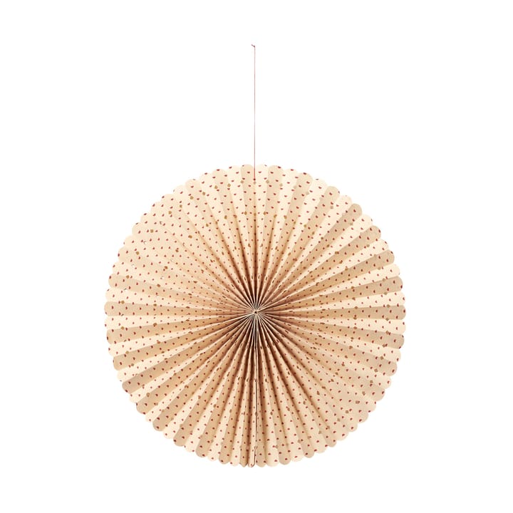 Estrella de adviento Stella rosette M Ø43 cm - Natural-pompeian red - Broste Copenhagen