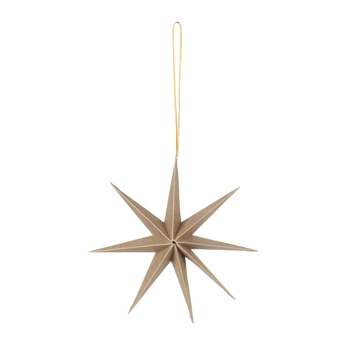 Estrella de papel Star Ø15 cm - Natural brown - Broste Copenhagen