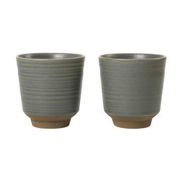 Tazas Miko 15 cl 2-pack - Dark green - Broste Copenhagen