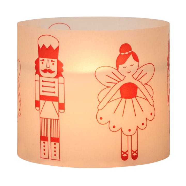 Vela Fairy Tale 8 cm, Blanco-rojo Broste Copenhagen