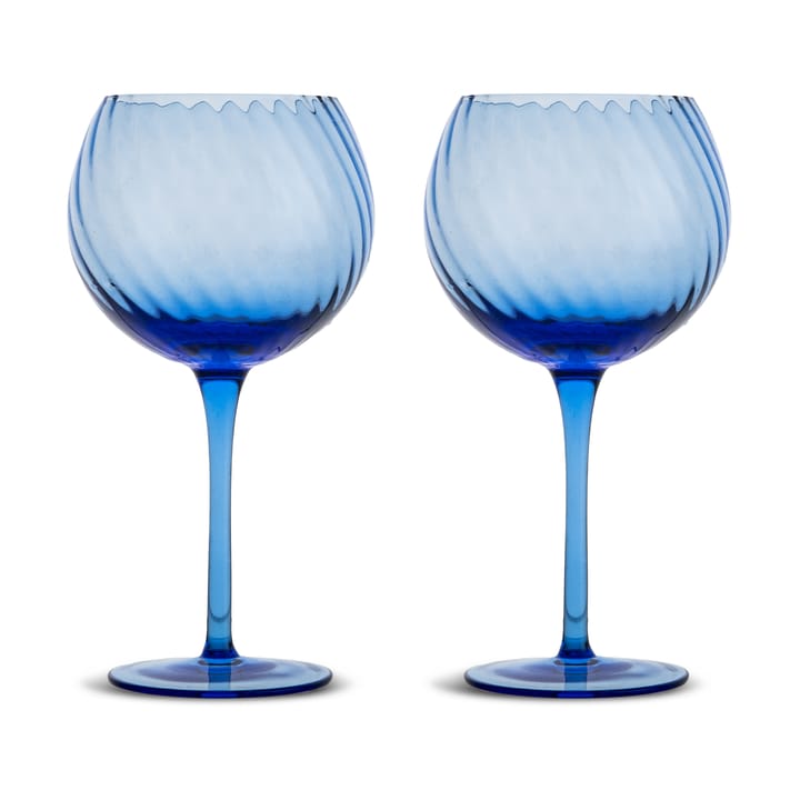 2 Copas de vino Opacity 47 cl - Azul - Byon