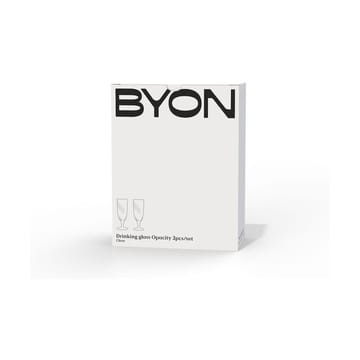 2 Vasos para beber Opacity 37 cl - Transparente - Byon