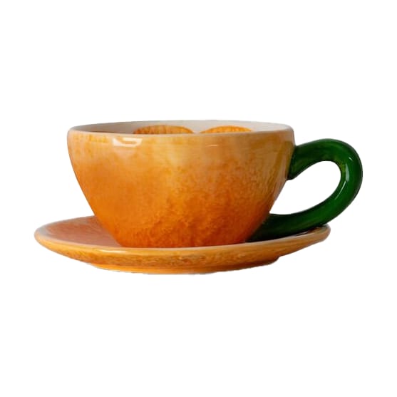 Taza y platillo Mandarie 25 cl - Naranja - Byon