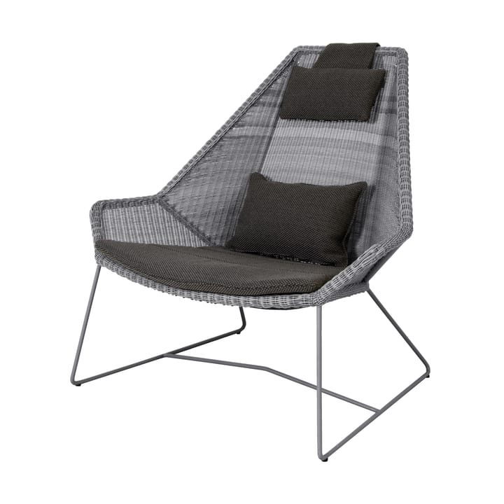 Conjunto de cojines para sillón lounge Breeze respaldo alto - Focus grey - Cane-line