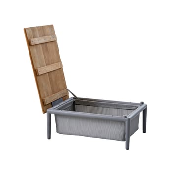 Mesa auxiliar Conic - Light grey, teak - Cane-line