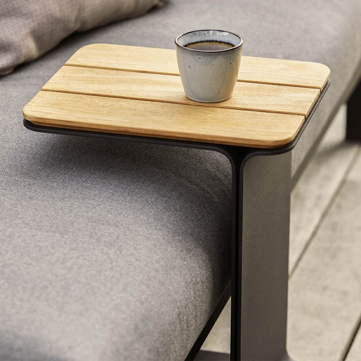 Mesa auxiliar Mega, Teak-soporte lava grey Cane-line