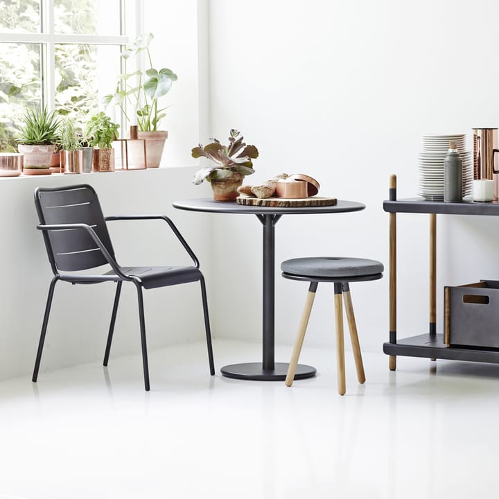 Mesa de café Go Ø80 cm, Lava grey-lava grey Cane-line