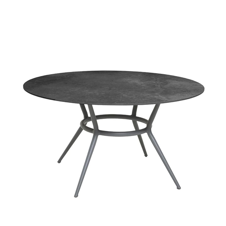 Mesa de comedor Joy redonda - Fossil black-gris claro Ø144 cm - Cane-line