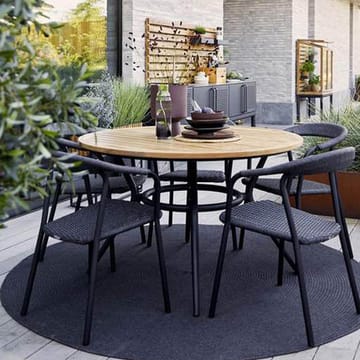 Mesa de comedor Joy redonda - Fossil black-lava grey Ø144 cm - Cane-line