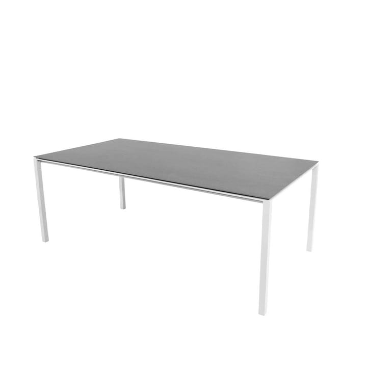 Mesa de comedor Pure - Basalt grey-blanco 200x100 cm - Cane-line