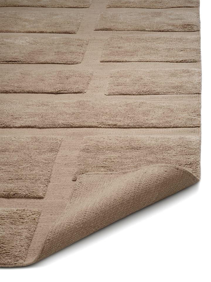 Alfombra de lana Bricks 170x230 cm, Beige Classic Collection