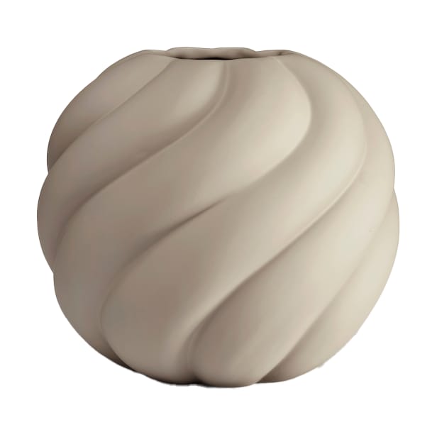 Jarrón Twist ball 12 cm - Sand - Cooee Design