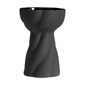 Jarrón Twist bulb 12,8 cm - Black - Cooee Design