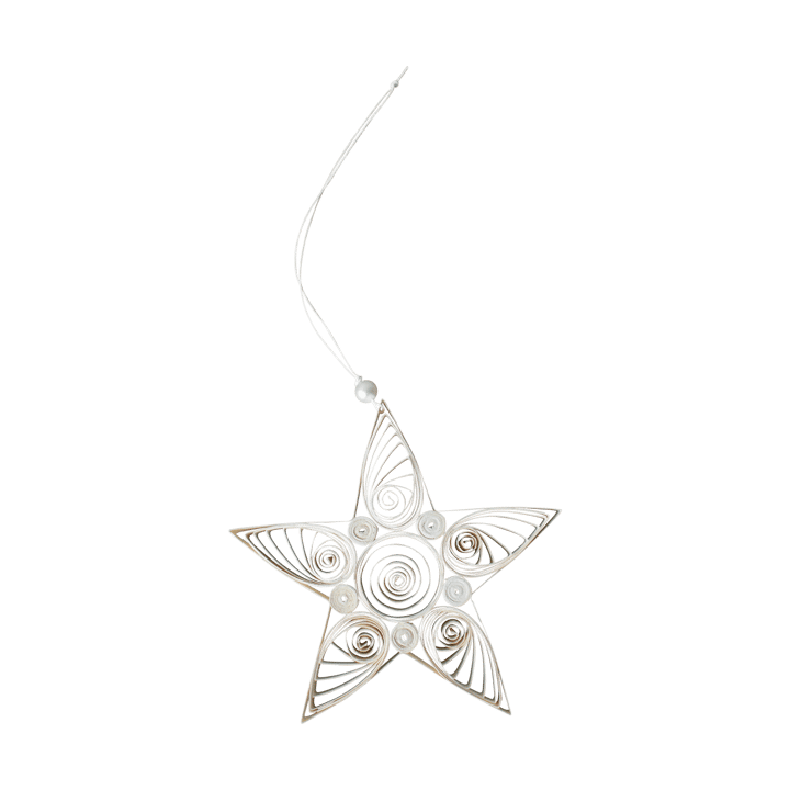 Colganet navideño Paper star 13 cm - White - DBKD