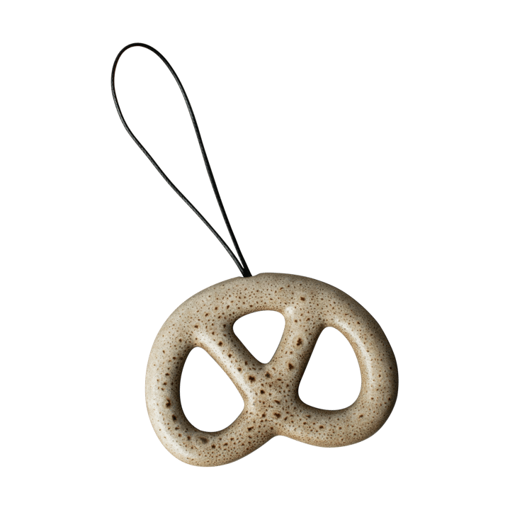 Colgante decorativo Hanging pretzel - Beige - DBKD