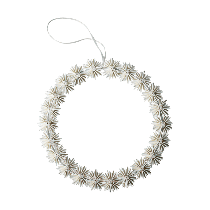 Corona colgante de Navidad Paper flake - White - DBKD