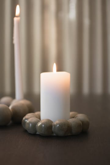 Plato para velas Bright Ø17 cm - Beige - DBKD