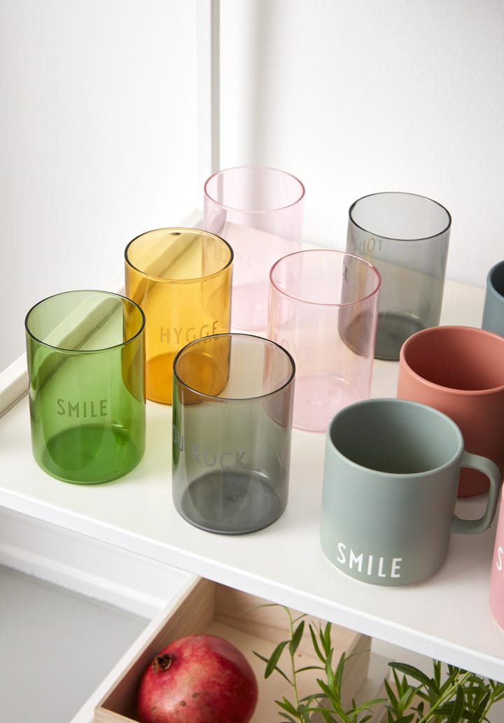 Vaso favorito Design Letters 35 cl, Smile-green Design Letters