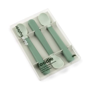 Cucharas foodie Easy-grip, 3-pack - Green - Done by deer