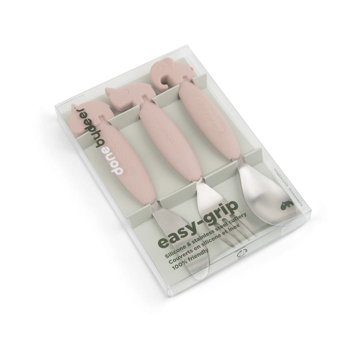 Juego de cubiertos Deer Friends Easy-grip 3 piezas, Powder Done by deer